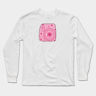 Cherry Blossom Polaroid Camera Long Sleeve T-Shirt